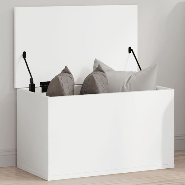 vidaXL Úložný box biely 60x35x35 cm kompozitné drevo
