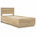 vidaXL Rám postele Sonoma dub 70 x 190 cm Kompozitné drevo
