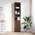 vidaXL Highboard Hnedý dub 37,5x35x180 cm Konštruktérske drevo