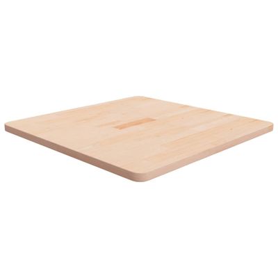 vidaXL Štvorcová stolová doska 70x70x2,5 cm neošetrený dubový masív