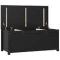 vidaXL Úložný box čierny 110x50x45,5 cm masívna borovica
