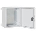 vidaXL Ovládacia skriňa Sivá 37 x 16,5 x 35 cm ABS plast