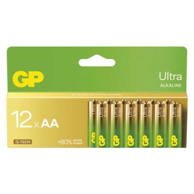 Alkalická batéria GP Ultra LR6 (AA), 12 ks