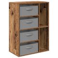 vidaXL Servírovacia skriňa Staré drevo 60 x 33,5 x 84 cm