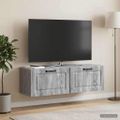 vidaXL Nástenná TV skrinka Nástenný Sivá sonoma 98 x 31 x 30 cm