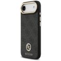 Puzdro Guess 4G Strass Logo & Big Strap Metal Buttons MagSafe pre iPhone Air čierna