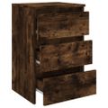 vidaXL Nočný stolík údený dub 40x35x62,5 cm spracované drevo
