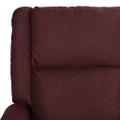vidaXL Elektrické sklápacie kreslo, fialové, umelá koža a látka