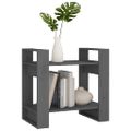 vidaXL Knižnica/deliaca stena sivá 60x35x57 cm masívna borovica