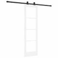 vidaXL Posuvné dvere ORKDAL 61 x 198,5 cm Biela a čierna