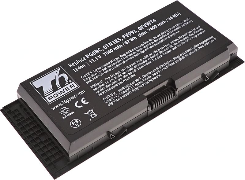 Batéria T6 Power pre Dell Precision M6700, M6800, M4800, 7800mAh, 87Wh, 9cell