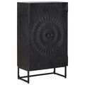 vidaXL Highboard Čierny 55 x 30 x 95 cm