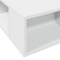 vidaXL Rám postele so skladom Biela 80 x 200 cm Kompozitné drevo