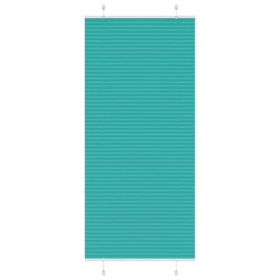 vidaXL Plisovaná roleta petrolejovo zelená 95x200 cm šírka látky 94,4 cm polyester
