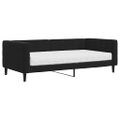 vidaXL Denná posteľ s matracom čierna 90x190 cm zamat
