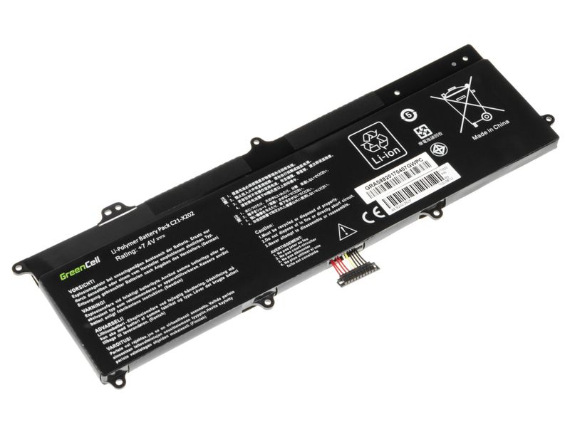 AS88 Green Cell Battery for Asus VivoBook F202E Q200E S200E X202E / 7,4V 4500mAh