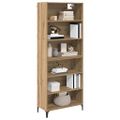 vidaXL Highboard Remeselný dub 69,5 x 34 x 180 cm Kompozitné drevo
