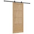 vidaXL Posuvné dvere ORKDAL 86 x 211 cm Borovicový masív Prírodná