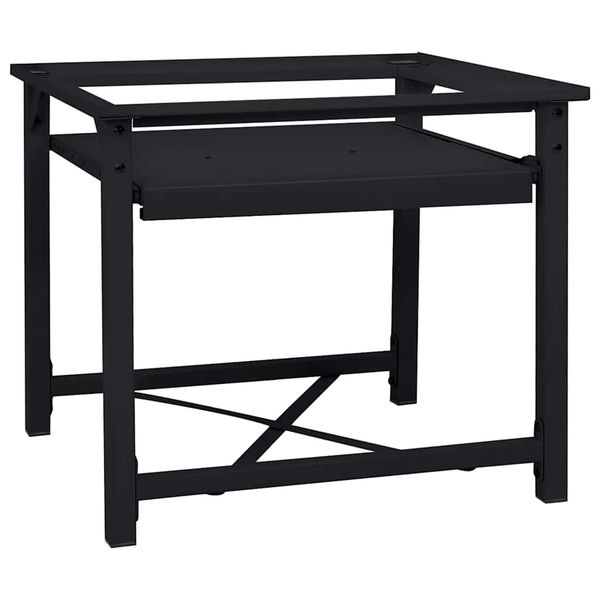vidaXL Pedestal na práčku Čierny 60 x 56 x 52 cm Oceľ