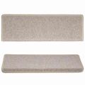 vidaXL Schodové rohože 10 ks 65x21x4 cm taupe s obdĺžnikovým okrajom