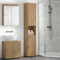 vidaXL Set kabinetov do kúpeľne TULUM Remeselný dub 37 x 31,5 x 203 cm