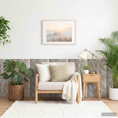 vidaXL Nástenné panely 48 ks 50 x 50 cm Betónovo sivá XPS Pena