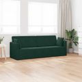 vidaXL Podlahová pohovka na spanie Tmavozelená 213 x 70 x 77 cm Zamat