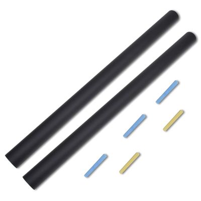 Samolepiaca tabuľa na stenu, 2 rolky+kriedy 0,6 x 2 m