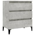 vidaXL Komoda betónovo sivá 60x35x70 cm spracované drevo