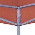 vidaXL Strecha na párty stan 6x3 m, tehlová farba 270 g/m²