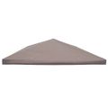 vidaXL Záhradný altánkový kryt 300 x 300 cm Sivohnedá Polyester a oceľ