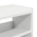 vidaXL Regál na topánky biely 80x25x62 cm spracované drevo