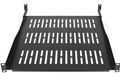 Polica do racku NEKU 1U 19" 550mm (650mm), nastaviteľná, čierna Police do racku NEKU 19" 550mm (650mm), nastavitelná, černá
