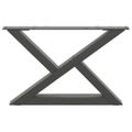 vidaXL Nohy konferenčného stolíka 2 ks antracitové 60x(30-31,3) cm oceľové