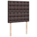 vidaXL Boxspring posteľ s matracom tmavohnedá 100x200 cm látka