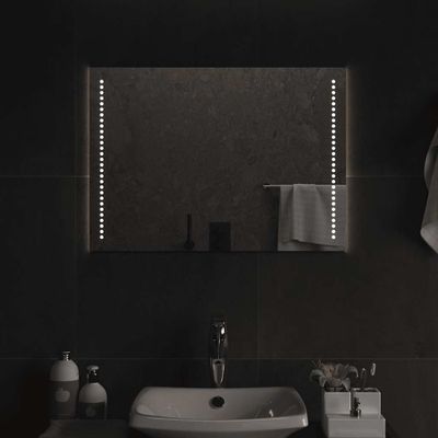 vidaXL LED kúpeľňové zrkadlo 70x50 cm