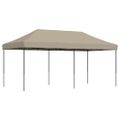 vidaXL Skladací pop-up párty stan sivohnedý 580x292x315 cm
