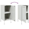vidaXL Komody 2 ks biele 36x39x79 cm oceľ