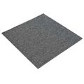 vidaXL Kobercová dlaždica Stredná šedá 50 x 50 cm 4 ks PP a Bitúmen