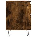 vidaXL Nočné stolíky 2 ks dymový dub 40x35x50 cm kompozitné drevo