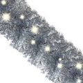 vidaXL Vianočná girlanda s LED svetielkami 5 m strieborná