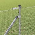 vidaXL Hexagonálny plot s stĺpom 10 x 1,4 m Pozinkovaná oceľ Sieťovina