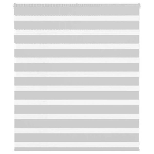 vidaXL Zebra roleta svetlosivá 125x100cm šírka látky 120,9cm polyester