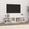 vidaXL TV skrinka biela 156x40x40 cm masívna borovica