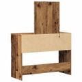vidaXL Toaletný stolík Staré drevo 100 x 40 x 130 cm Kompozitné drevo