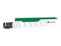 Vysoká výťažnosť - čierna - originálna - kazeta s farbivom LCCP - pre Lexmark MS911de