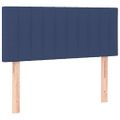 vidaXL Posteľný rám boxsping s matracom modrý 80x200 cm látka