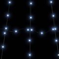 vidaXL LED Vianočný stromček so zemnými kolíkmi Studená biela 306 cm