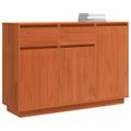 vidaXL Servírovacia skriňa so zásuvkou Včelí hnedý 110 x 34 x 75 cm