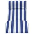 vidaXL Skladacie ležadlo modro-biele 175x54x8,5 cm oxfordská látka